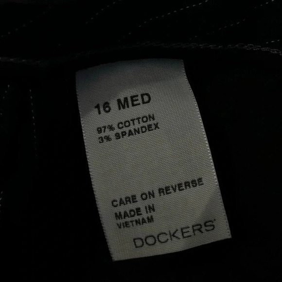 Dockers Collection Favorite Fit Womens Pant Size 16 Med Pinstripe - Picture 4 of 5